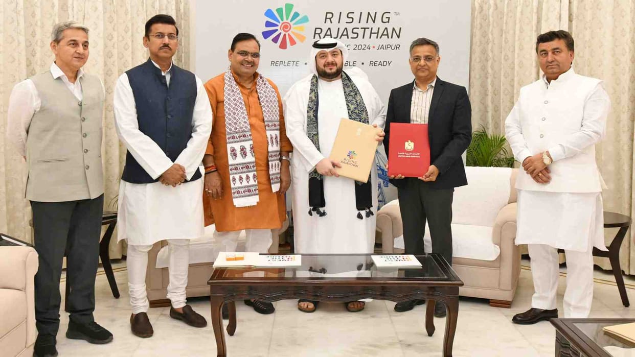Rajasthan News: UAE Investment Minister Mohammad Hassan Al Suwaidi met CM Bhajanlal Sharma