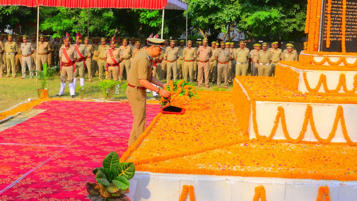 Police Memorial Day CP said we bow down our colleagues who made supreme sacrifice tributes paid
