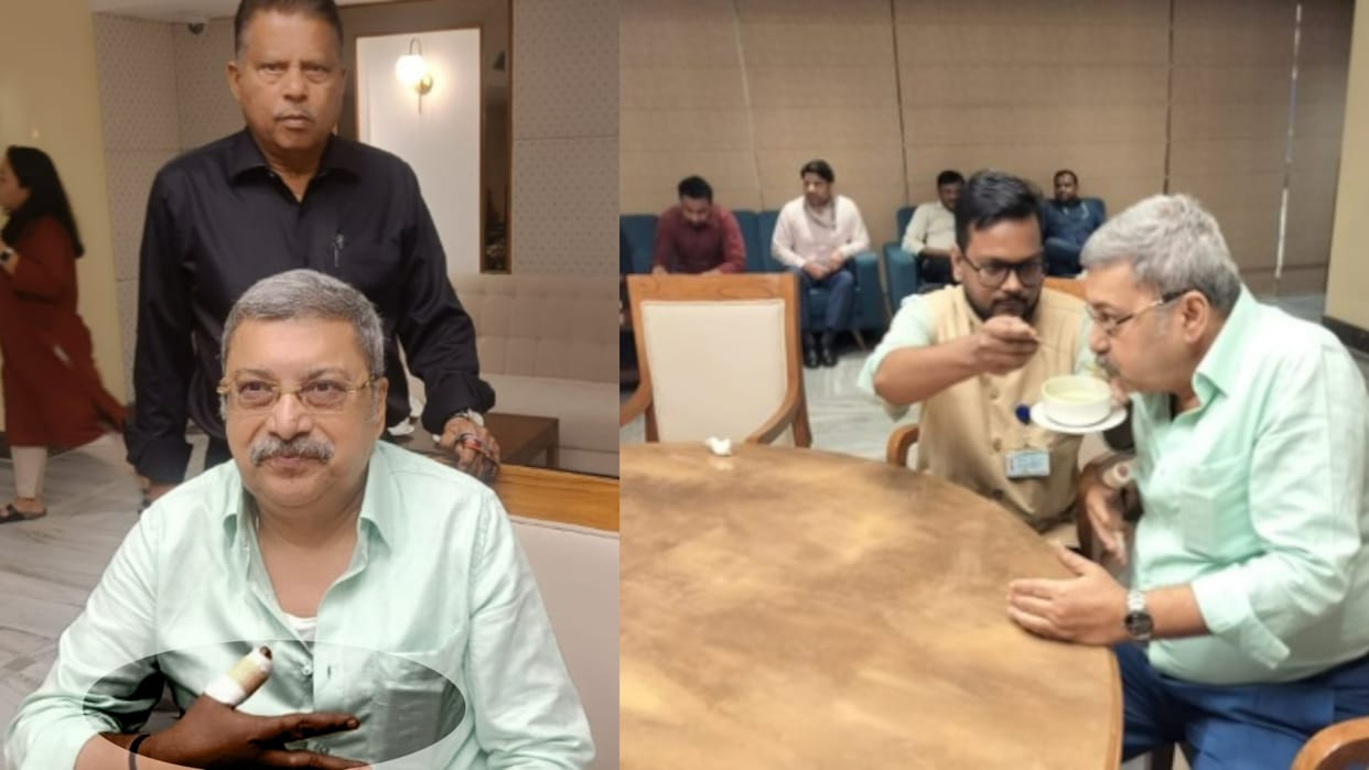 Trinamool MP Kalyan Banerjee Smashes Glass Bottle During Argument With BJP's Abhijit Ganguly news updates