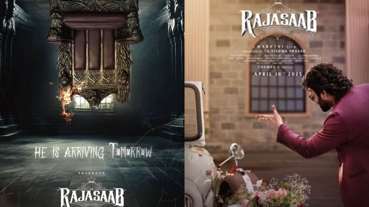 The Raja Saab new poster out before teaser out tomorrow Prabhas 45th birthday will be memorable