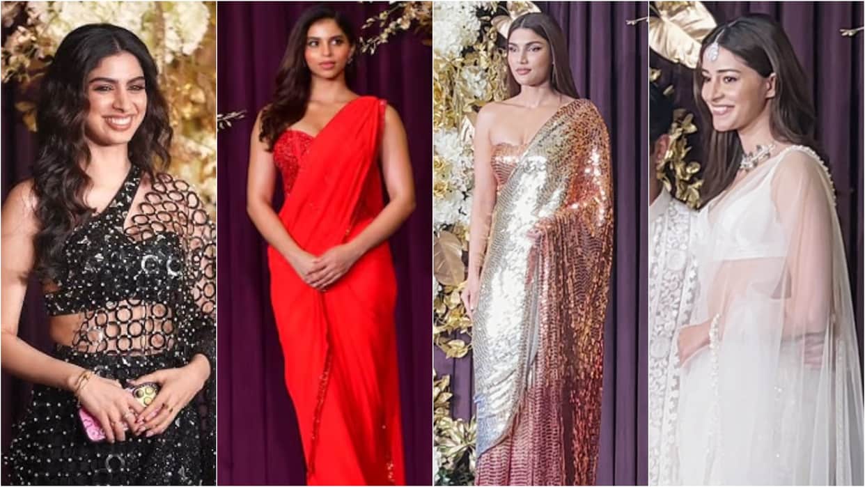 srk daughter suhana salman Khan niece alizeh agnihotri ananya Khushi starkids at Manish Malhotra Diwali Party