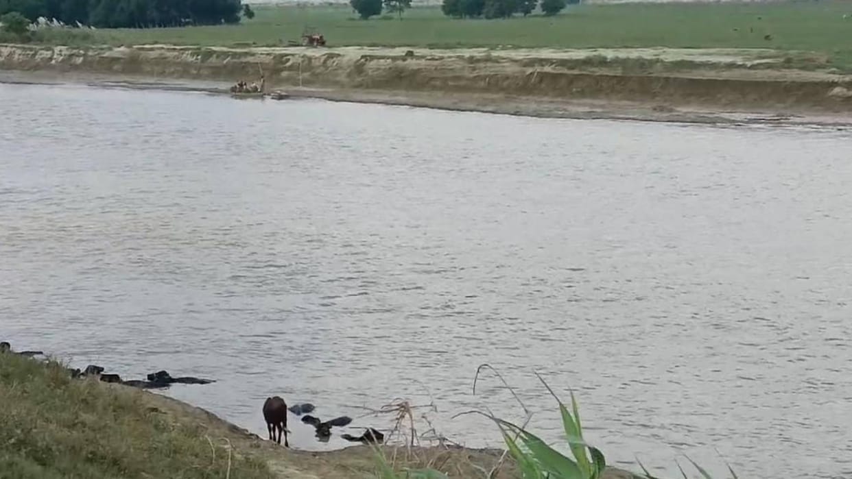 Bihar News Boat capsized in Bagmati river in Muzaffarpur eight people rescued two people still missing
