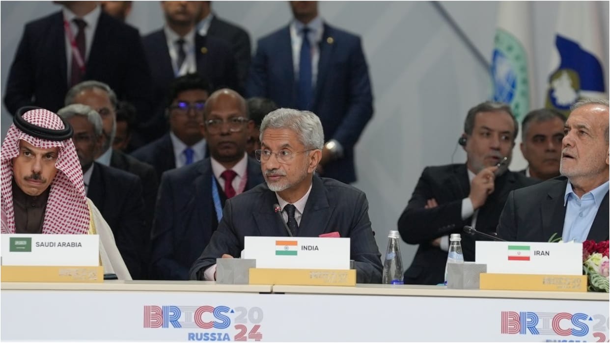 EAM Dr S Jaishankar addresses 16th BRICS Summit in BRICS plus format in kazan, russia