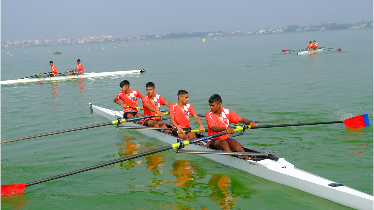 Sports Minister inaugurated rowing competition in Gorakhpur Ramgarhtal