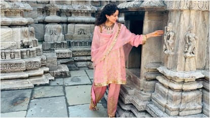Kangana Ranaut worshiped in mira bai temple in Chittorgarh fort shared emotion feeling