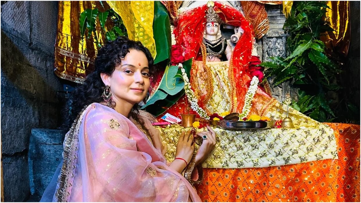 Kangana Ranaut worshiped in mira bai temple in Chittorgarh fort shared emotion feeling