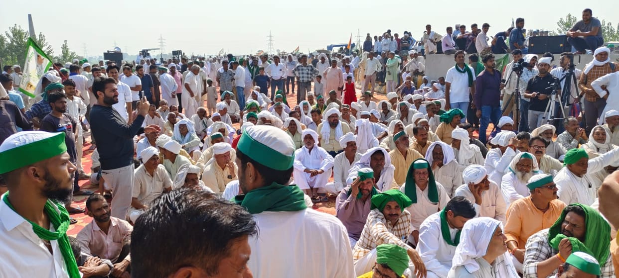 Farmers are adamant on the demand of Bhajju cut: said- we will take the cut, BKU president Naresh Tikait joins