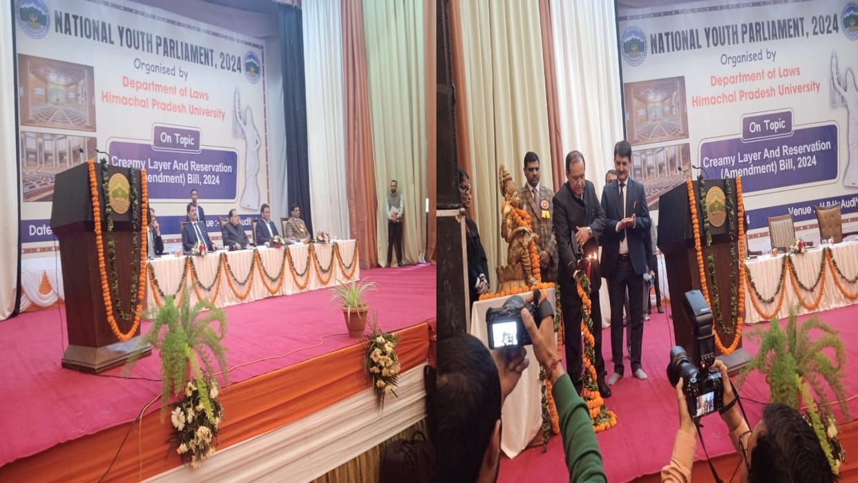 The Assembly Speaker inaugurated the National Youth Parliament at Himachal University