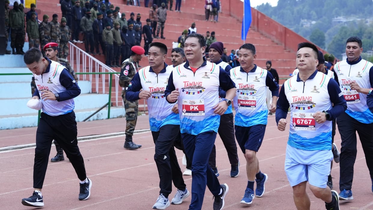 Arunachal Pradesh: CM Khandu participated in second edition of Tawang Marathon with 4500 runners