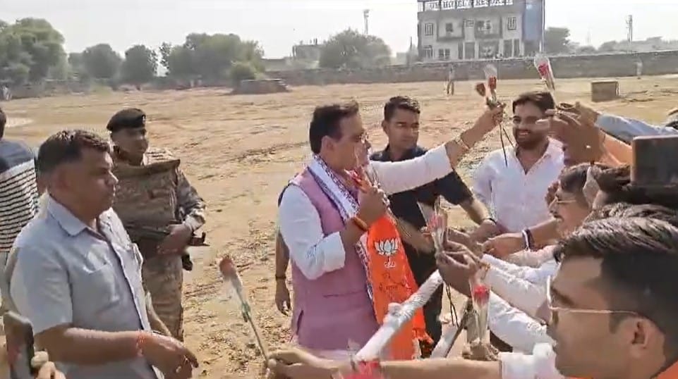 Chief Minister Bhajan Lal raised the issue of ERCP during the nomination rally in Ramgarh