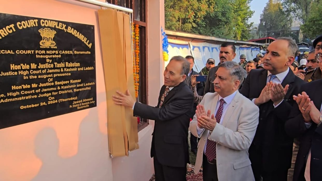 Jammu Kashmir: New hope for justice in Baramulla, Chief Justice Tashi Rabastan inaugurates NDPS court