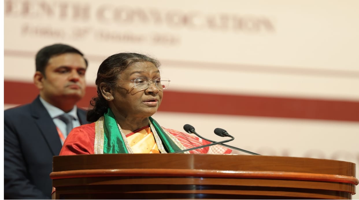 CG News: President Draupadi Murmu first time attended NIT Raipur convocation 2024