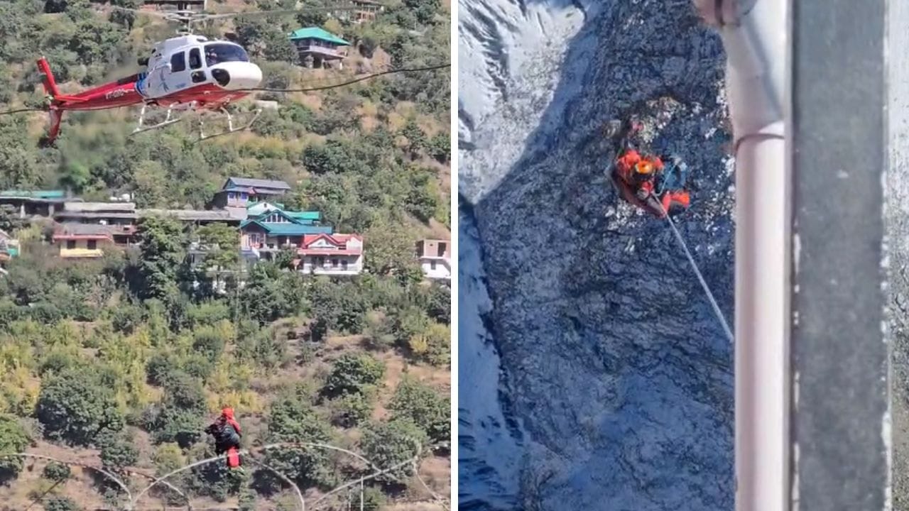 Himachal News New Zealand paraglider stranded in Fungnidhar rescued by helicopter Two stranded