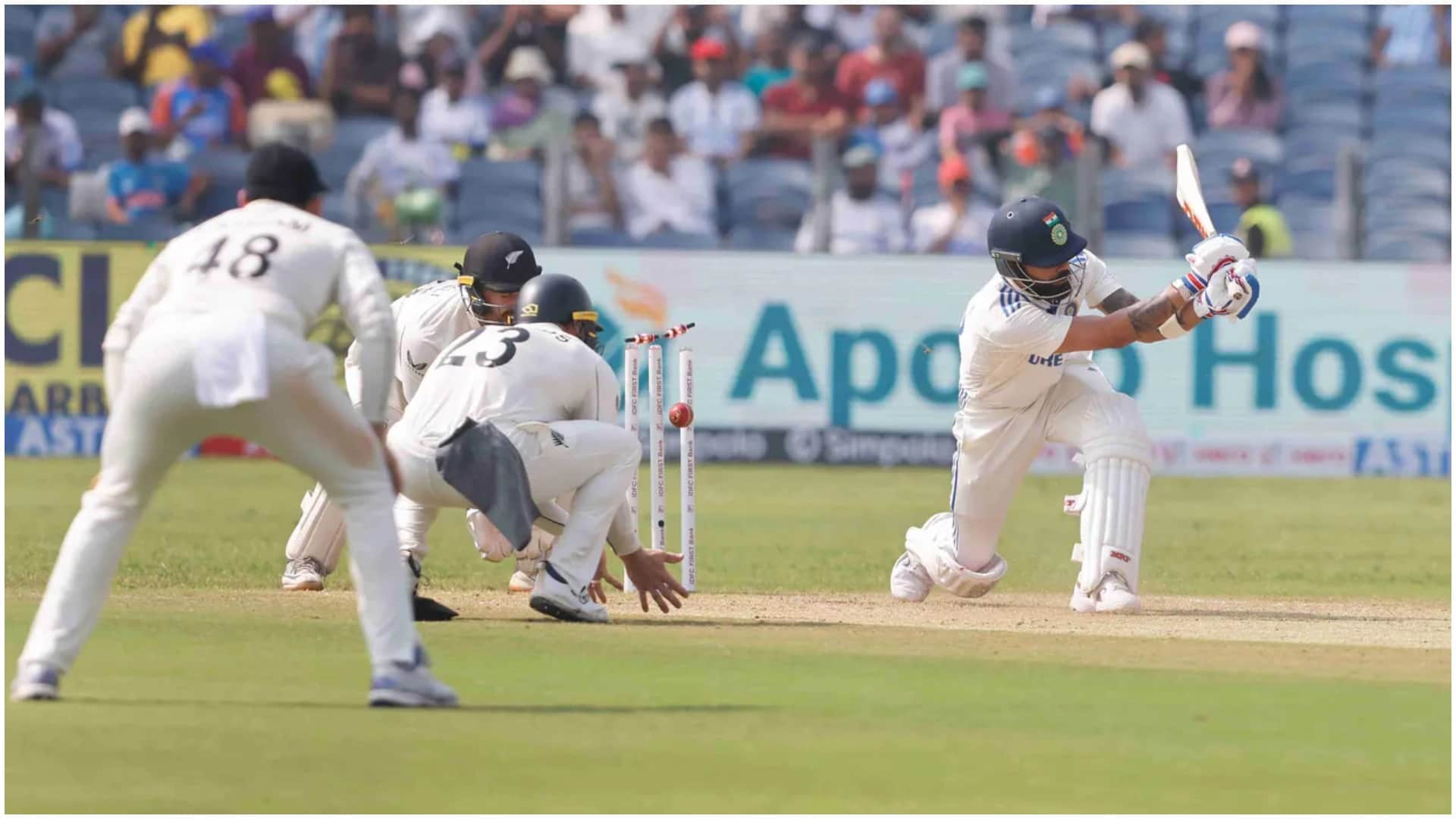 IND vs NZ: Virat Kohli's record against spin in Asia has been bad since 2021, he has been victimized 21 times