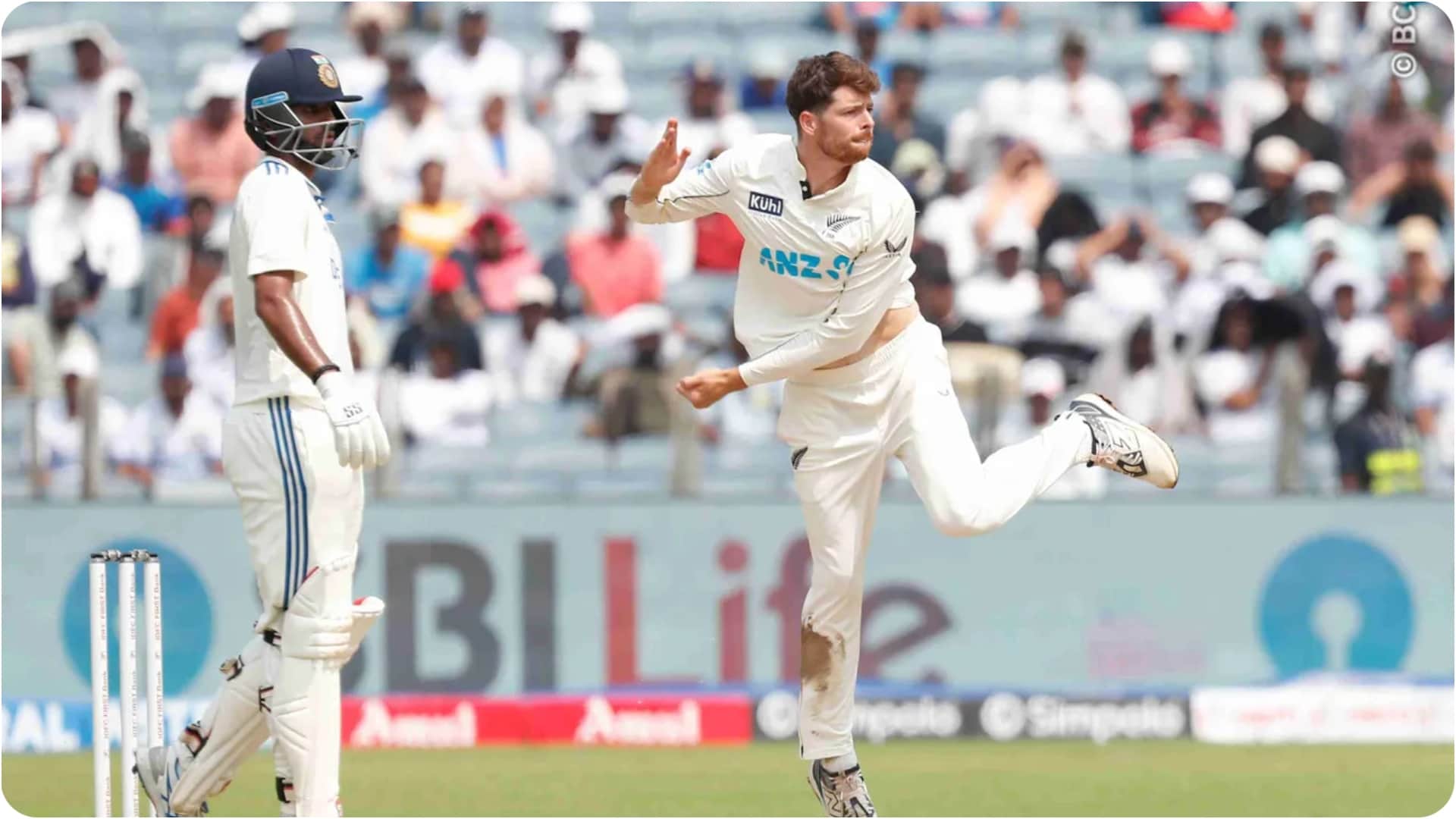 Mitchell Santner picked up his maiden five-wicket haul and finished with seven wickets against India
