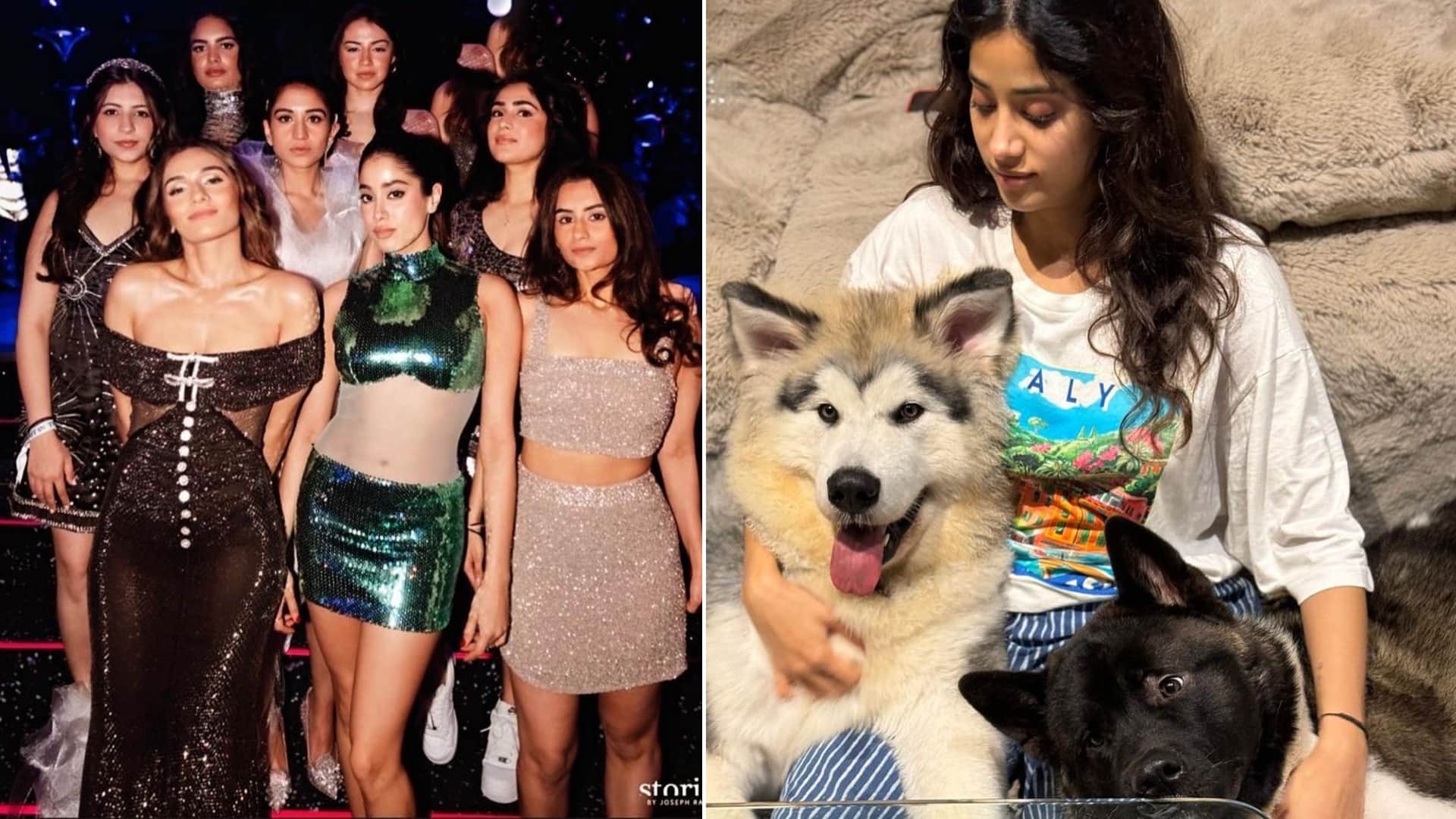 Janhvi Kapoor share lovely Photos With Shikhar Pahariya and others Netizens Call Him Shikhu Jiju goes viral