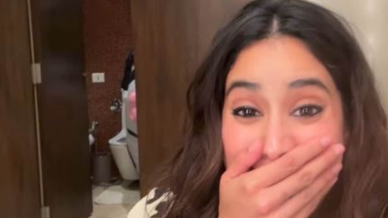 Janhvi Kapoor Can not stop laughing after watching Orry Dresses Up Like A Cow Instead Of Cowgirl video viral