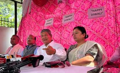 Uttarakhand Congress Leader Harish Rawat Diwali Party Attack on Government Work