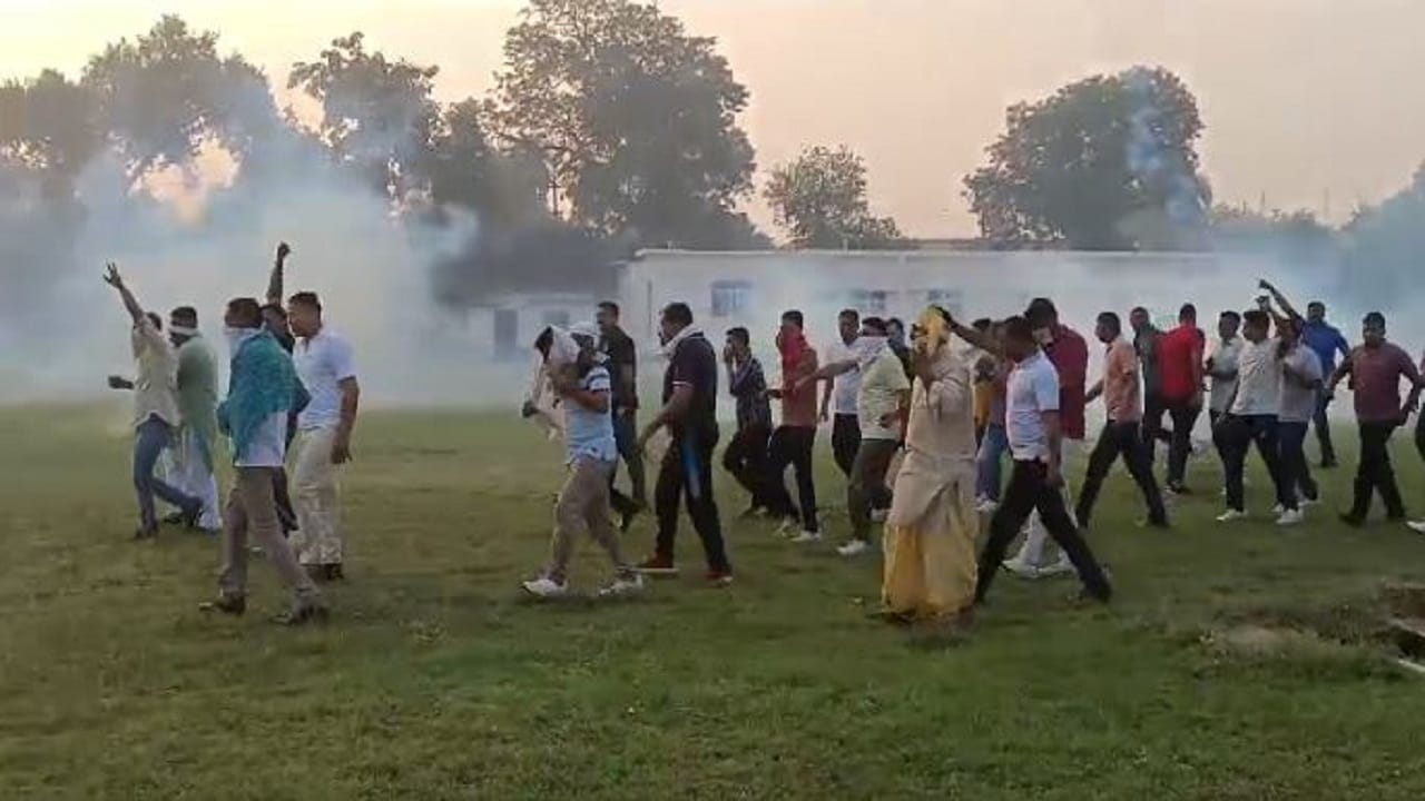 Police conducted mock drill in police line budaun