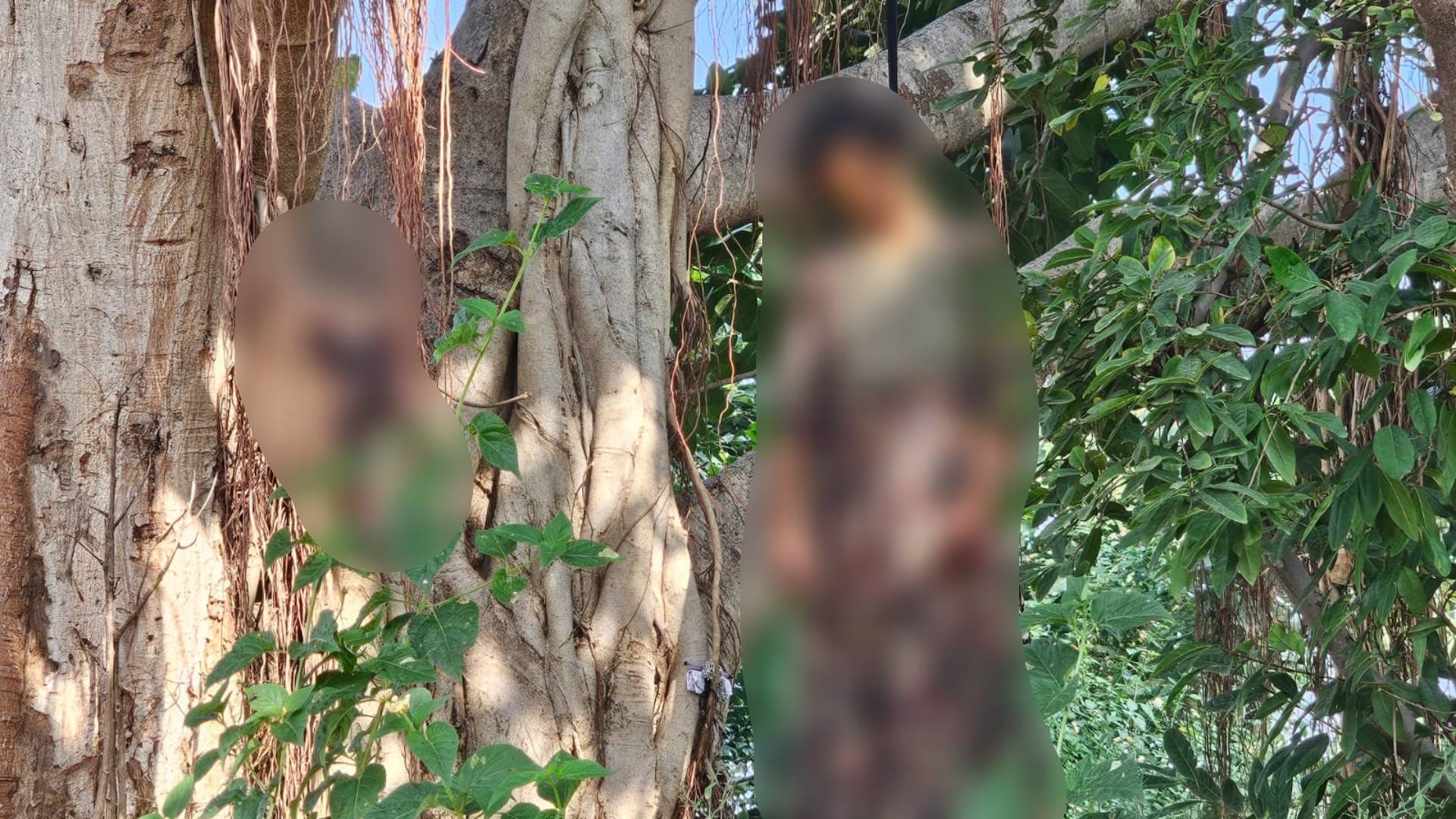 Chhatarpur Woman commits suicide by hanging herself from tree small child was also found dead nearby