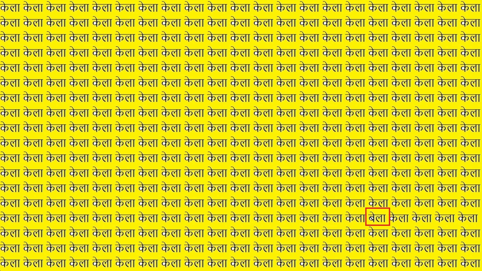 Optical Illusion: You are genius then Spot The BELA in Brain Test Picture within 15 seconds
