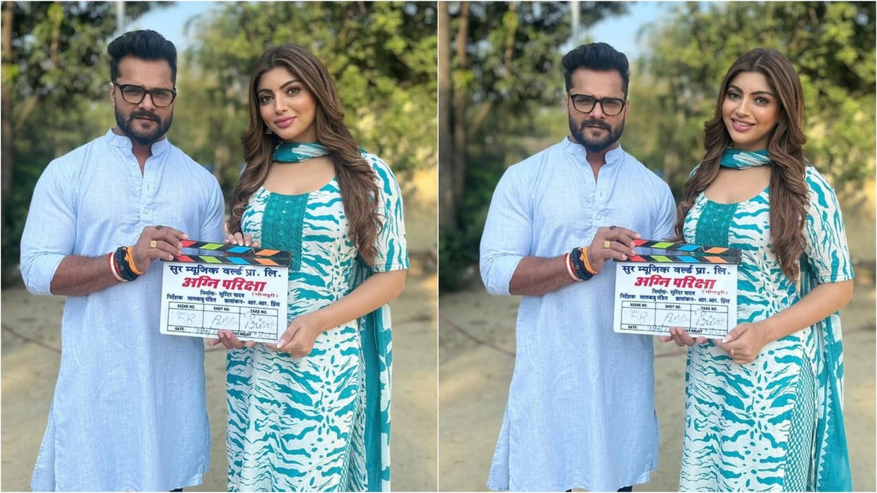 Akanksha Puri will be seen in Bhojpuri Action Movie agni pariksha with actor khesari Lal Yadav