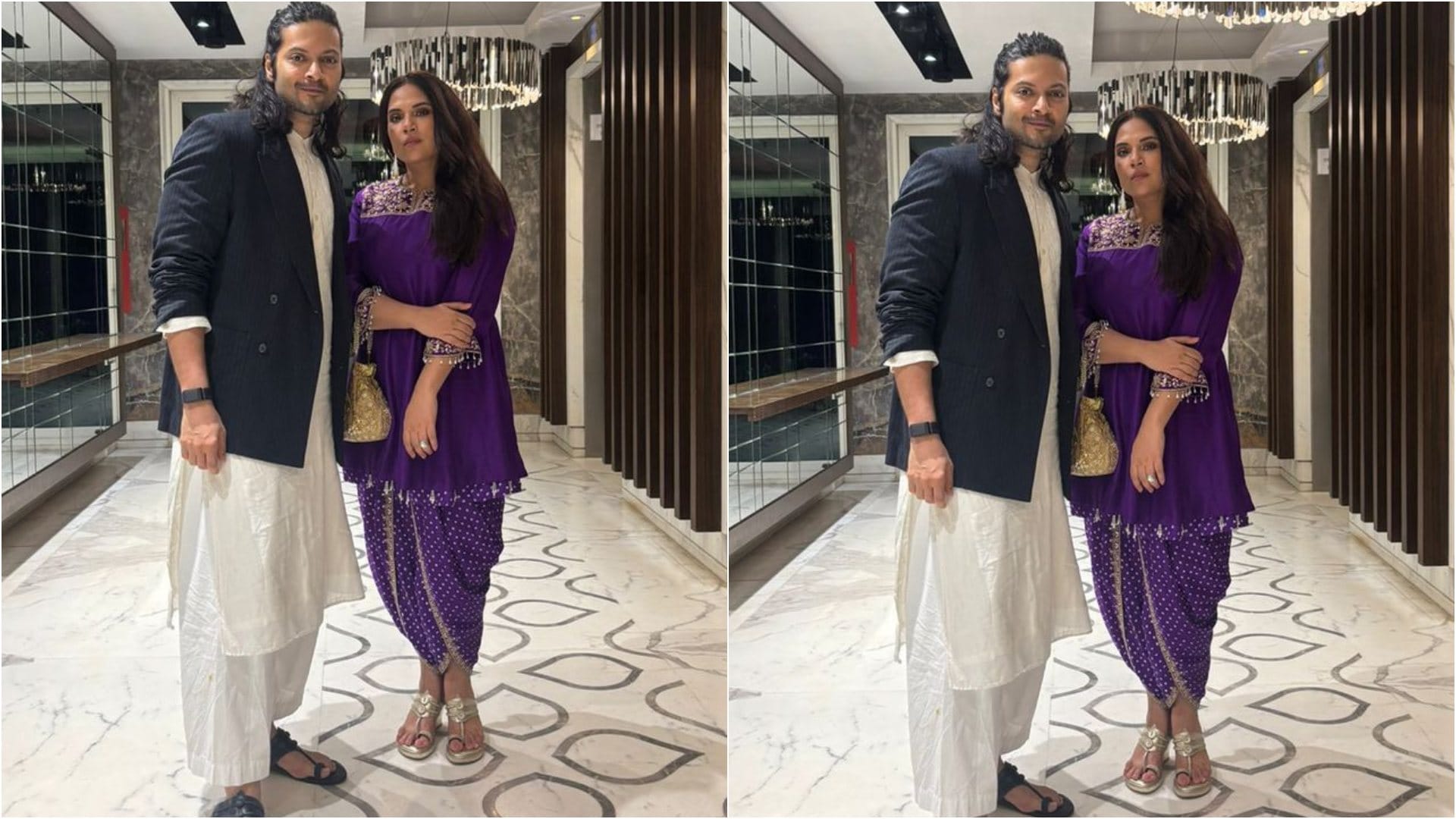 karan johar richa chadha ali fazal bollywood celebs attends Ayushmann Khurrana and tahira kashyap Diwali Party