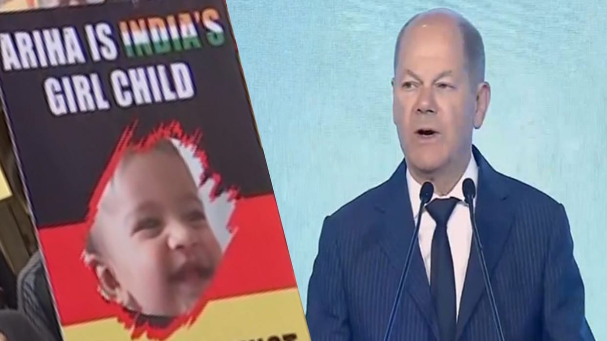 India Germany ICG Updates Chancellor Scholz close watch on Indian baby ariha shah case