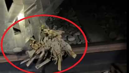 Wood stuck in engine of Bareilly-Varanasi Express, stones found on track