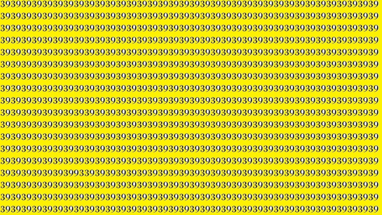 Optical Illusion For IQ Test Can You Find 93 in This Picture Within 9 Seconds