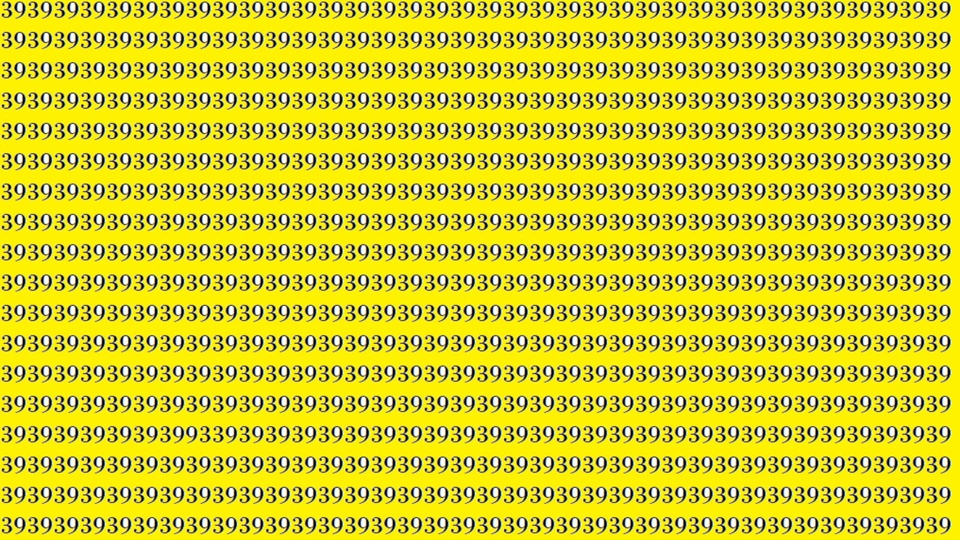 Optical Illusion For IQ Test Can You Find 93 in This Picture Within 9 Seconds