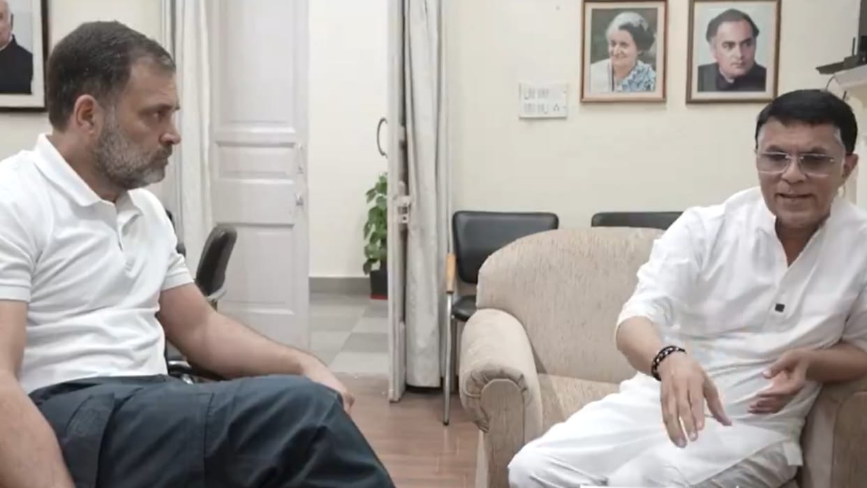 Congress leader Rahul Gandhi express concern over recent sharp decline in Indian stock markets