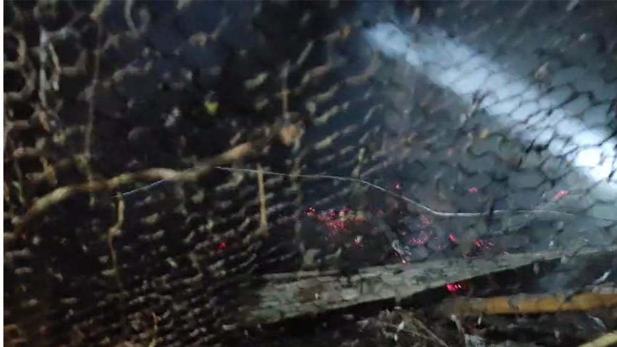 Fire rages in Deval village a dozen animals burnt, chaos at the spot