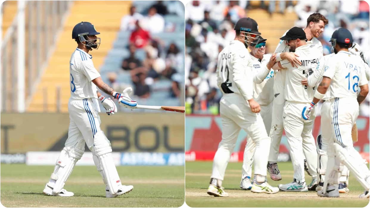 Mitchell Santner became first left arm spinner to dismiss Virat Kohli in both innings of a test match