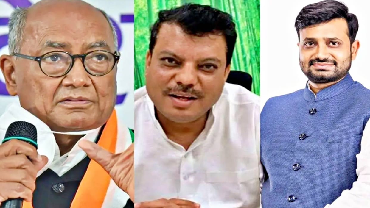 MP Politics FIR against Digvijay Singh Umang Singhar and Hemant Katare sharing minister Ramniwas Rawat video