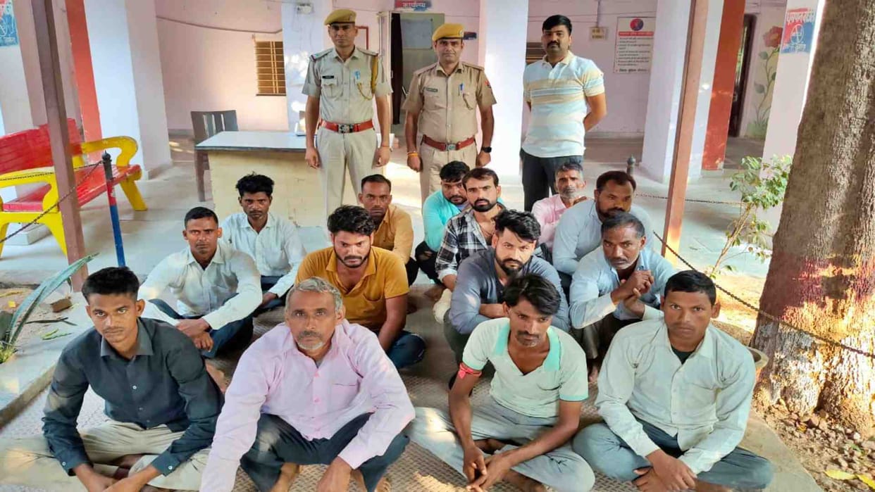 Bharatpur News: 566 criminals arrested in area domination in Bharatpur range