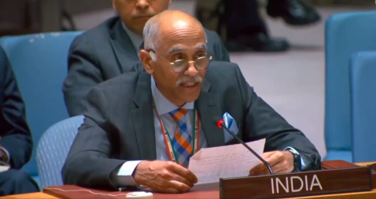 India says in UN Women are important in politics law and economic fields for permanent peace in world