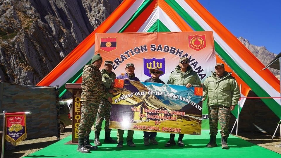 Army built a home stay in Kalapani located on the border of China and Nepal