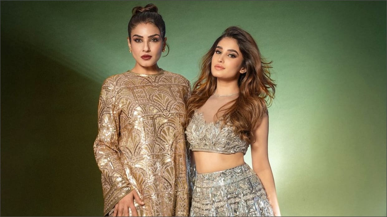 Raveena Tandon 50th birthday Rasha congratulated her mother in this style fans said Cute photo