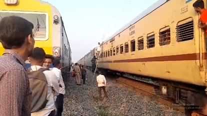 Cow collides with engine of Barauni-Gwalior mail near Parauna station