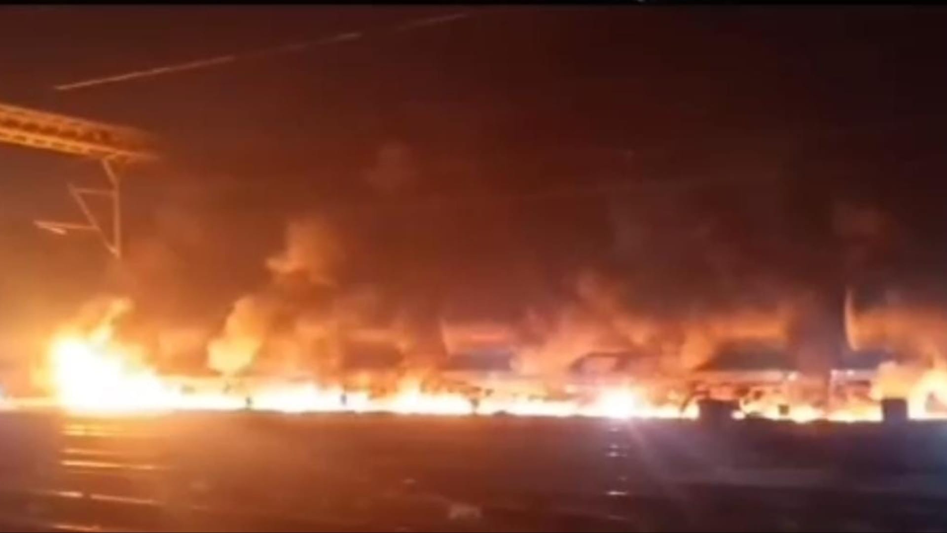 Punjab: Goods train filled with oil became 'burning train', fire brigade controlled the fire, no loss of life