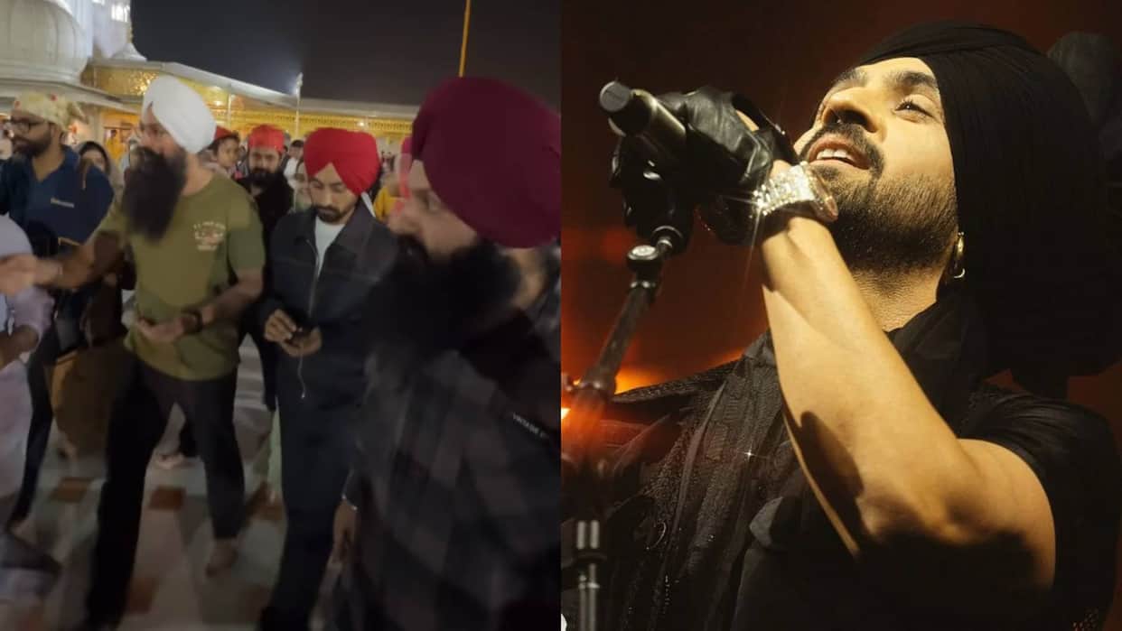Diljit Dosanjh visited Gurdwara Bangla Sahib to seek blessings and was dressed in an all denim outfit