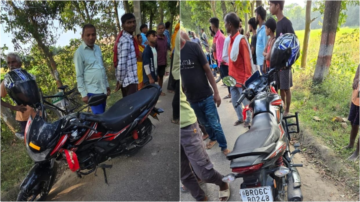 Bihar News: Direct collision between truck and bike in Sheohar; one person died, another seriously injured