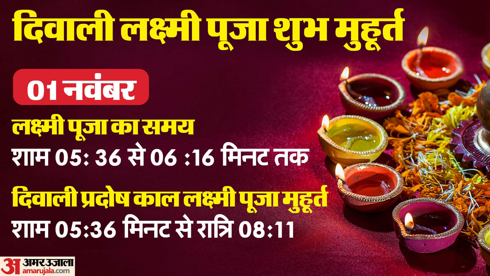 Diwali 2024 Lakshmi Puja Shubh Muhurat Timing Puja Vidhi Samagri List in Hindi