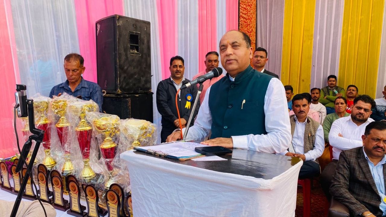 Former CM and Leader of Opposition Jairam Thakur listened to Mann Ki Baat episode in Solan