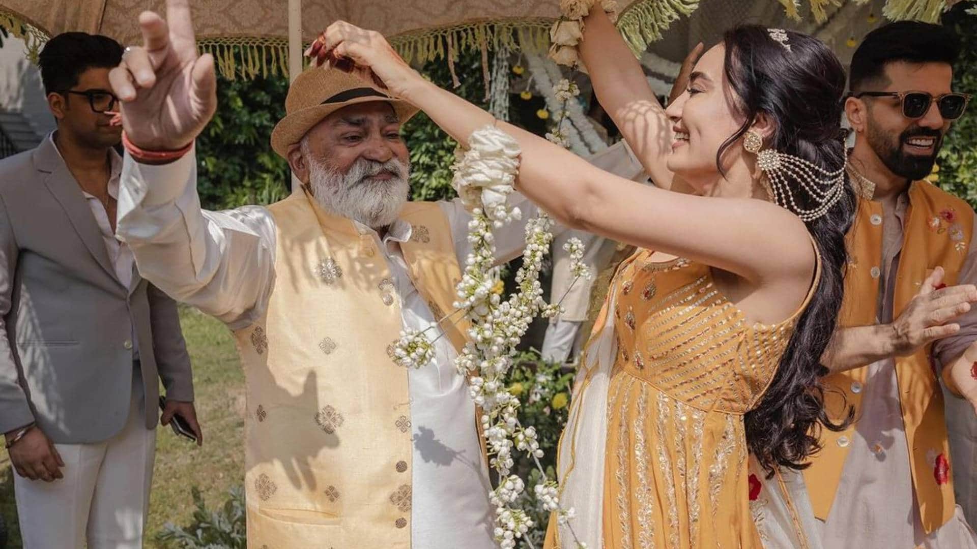 Surbhi Jyoti pre wedding actress Shares Haldi Ceremony pics with Groom To Be Sumit Suri goes viral on internet