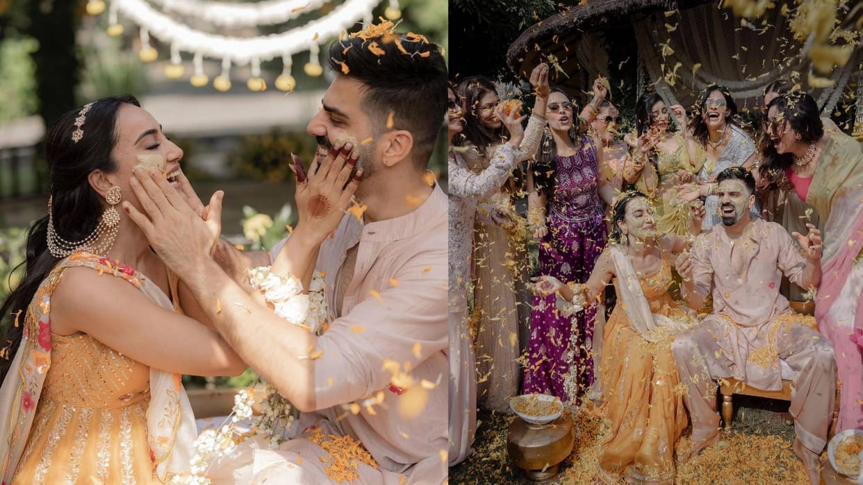 Surbhi Jyoti pre wedding actress Shares Haldi Ceremony pics with Groom To Be Sumit Suri goes viral on internet