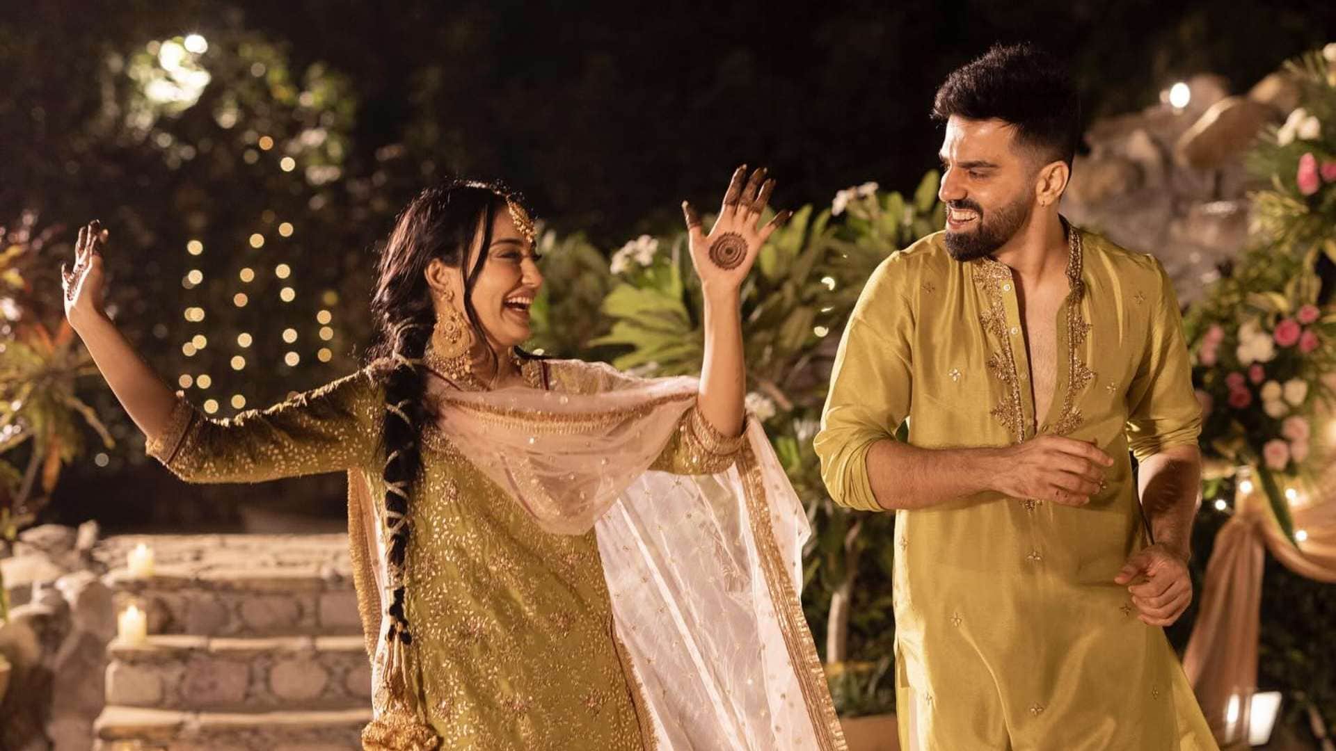 Surbhi Jyoti Mehandi ceremony photos goes viral on social media tie knot with Sumit Suri today