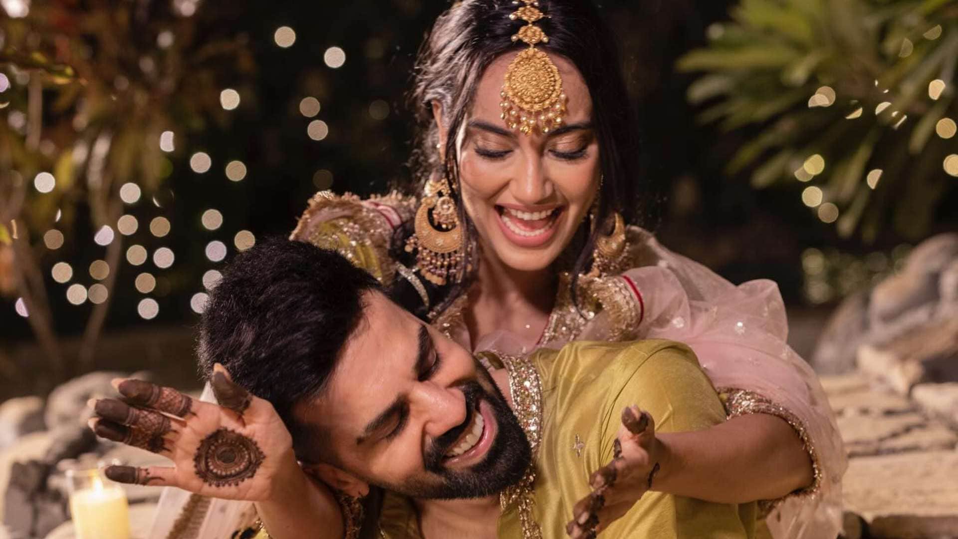 Surbhi Jyoti Mehandi ceremony photos goes viral on social media tie knot with Sumit Suri today