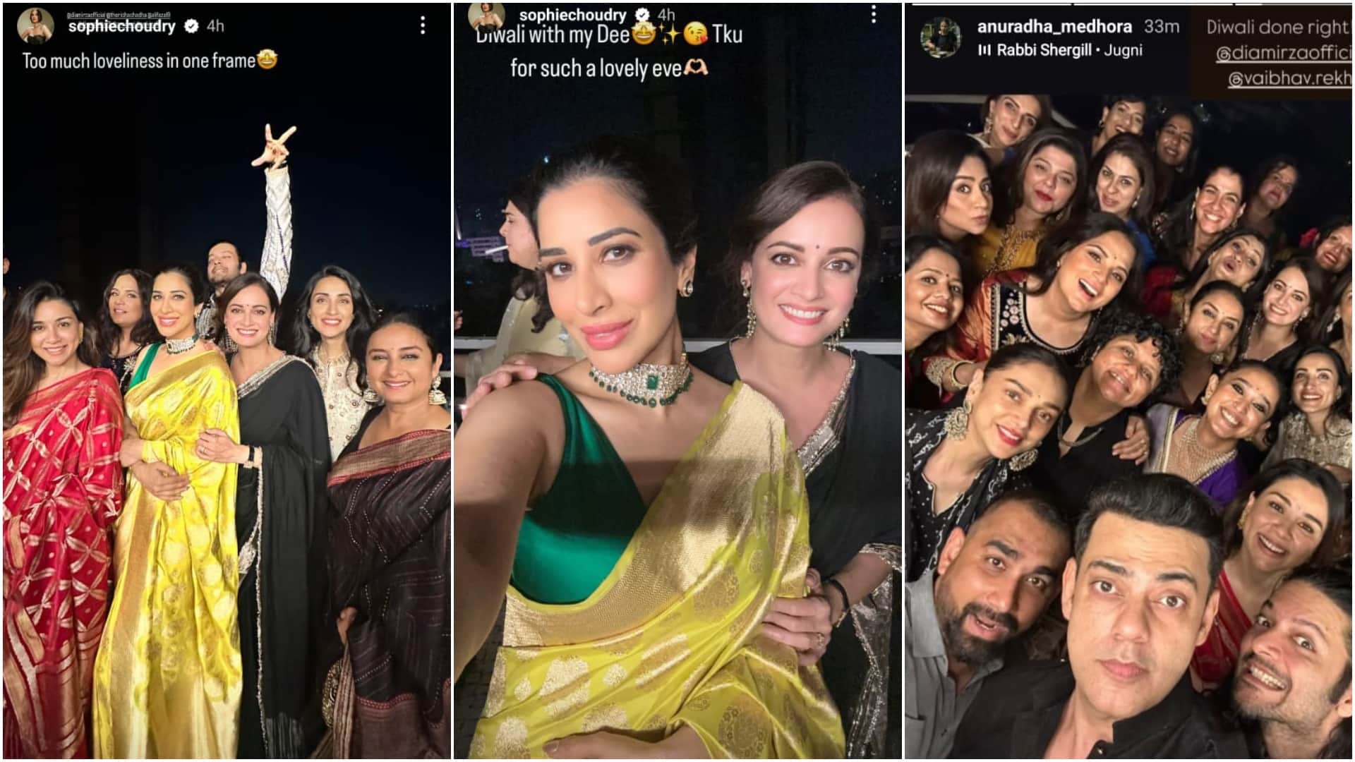 Dia Mirza organized Diwali Party these stars participated shabana azmi shared beautiful picture